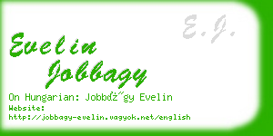 evelin jobbagy business card